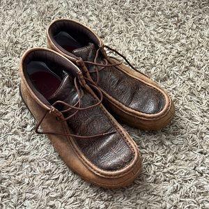 Twisted X tooled leather driving mocs